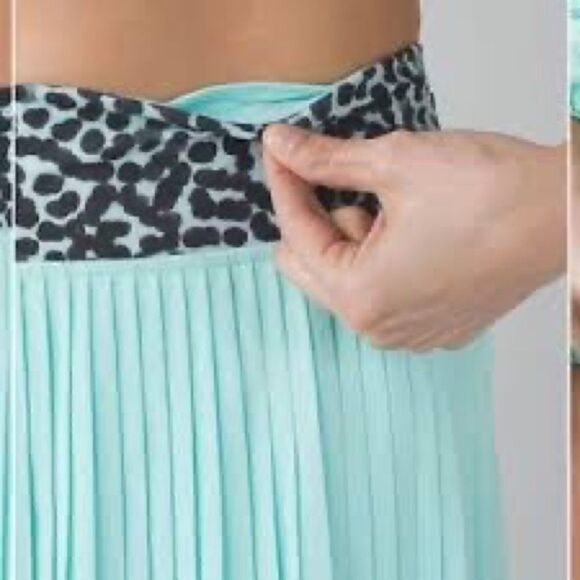 NWOT Lululemon Pleat To Street Skirt 11 Tranquil Blue / Ace Spot Womens 2 - Picture 7 of 12